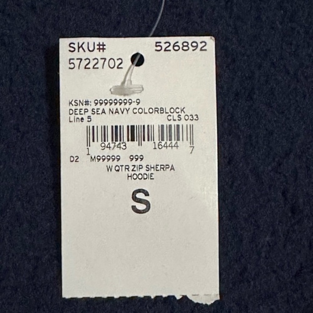 Lands’ End 1/4 Zip Up Sherpa Hoodie Size Small - Picture 6 of 7